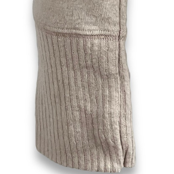 Abercrombie Fitch Bodysuit Tie Front V Neck Beige Small Clean Girl Minimalist - Picture 6 of 11